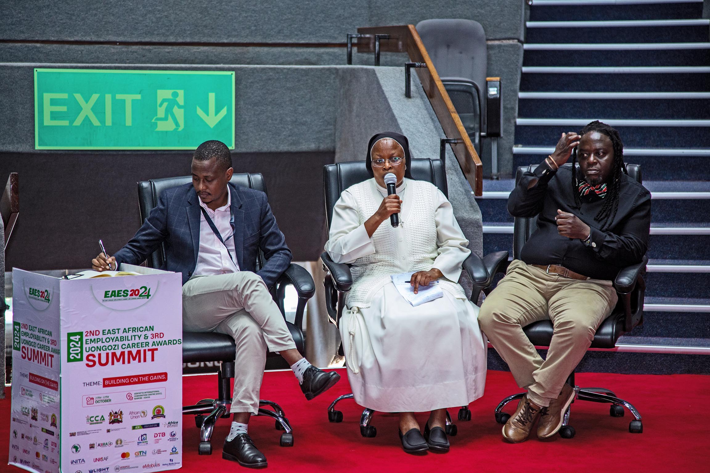 Panel discussion at a past summit