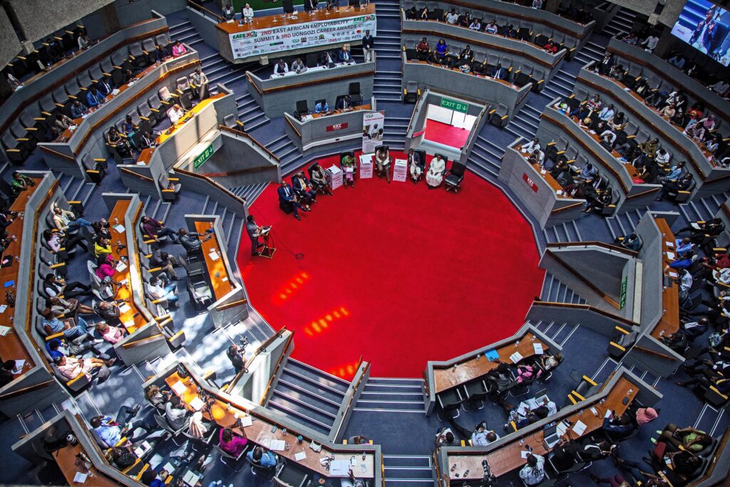 Aerial view of the KICC plenary