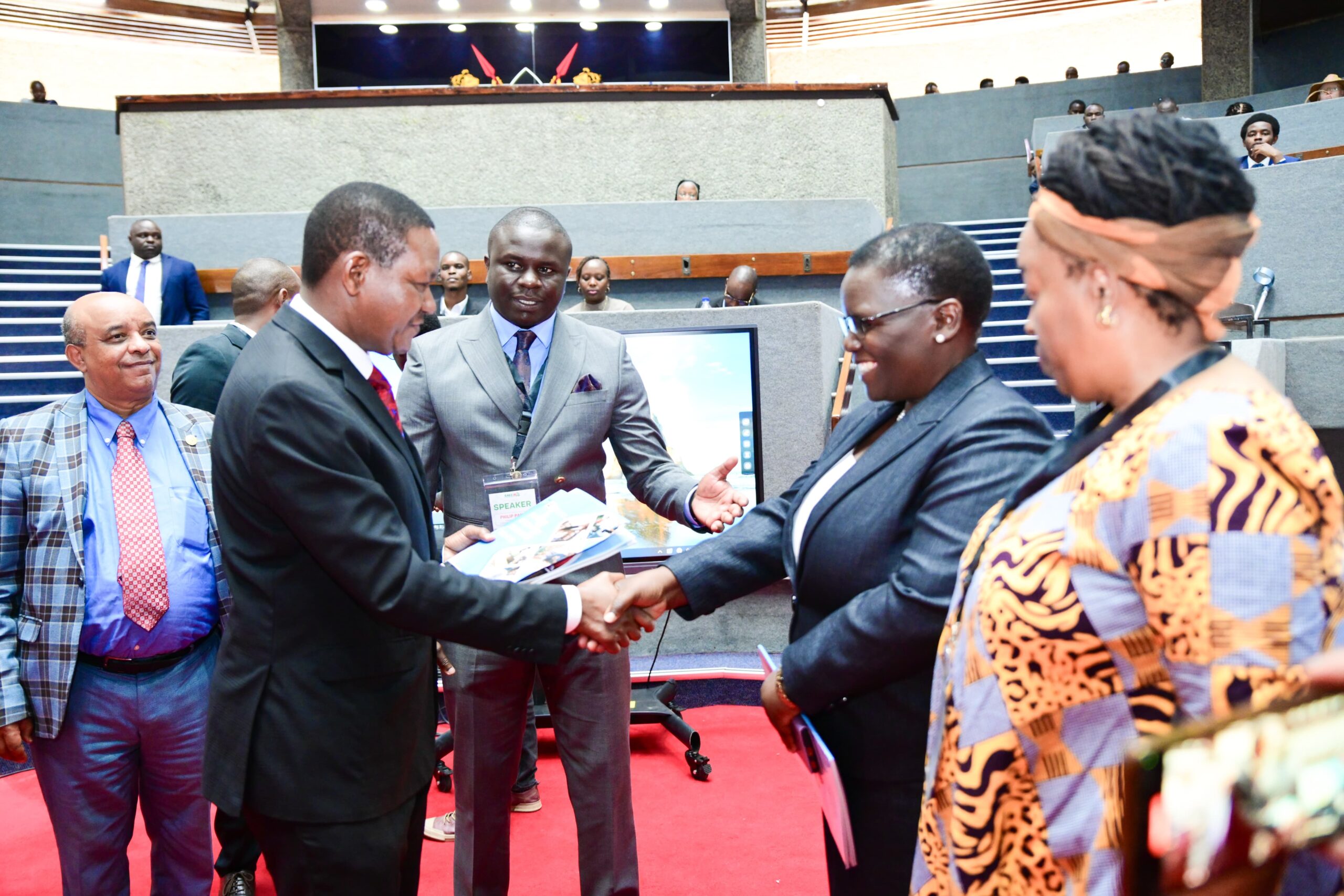 Award presentation moment at the Uongozi Career Awards
