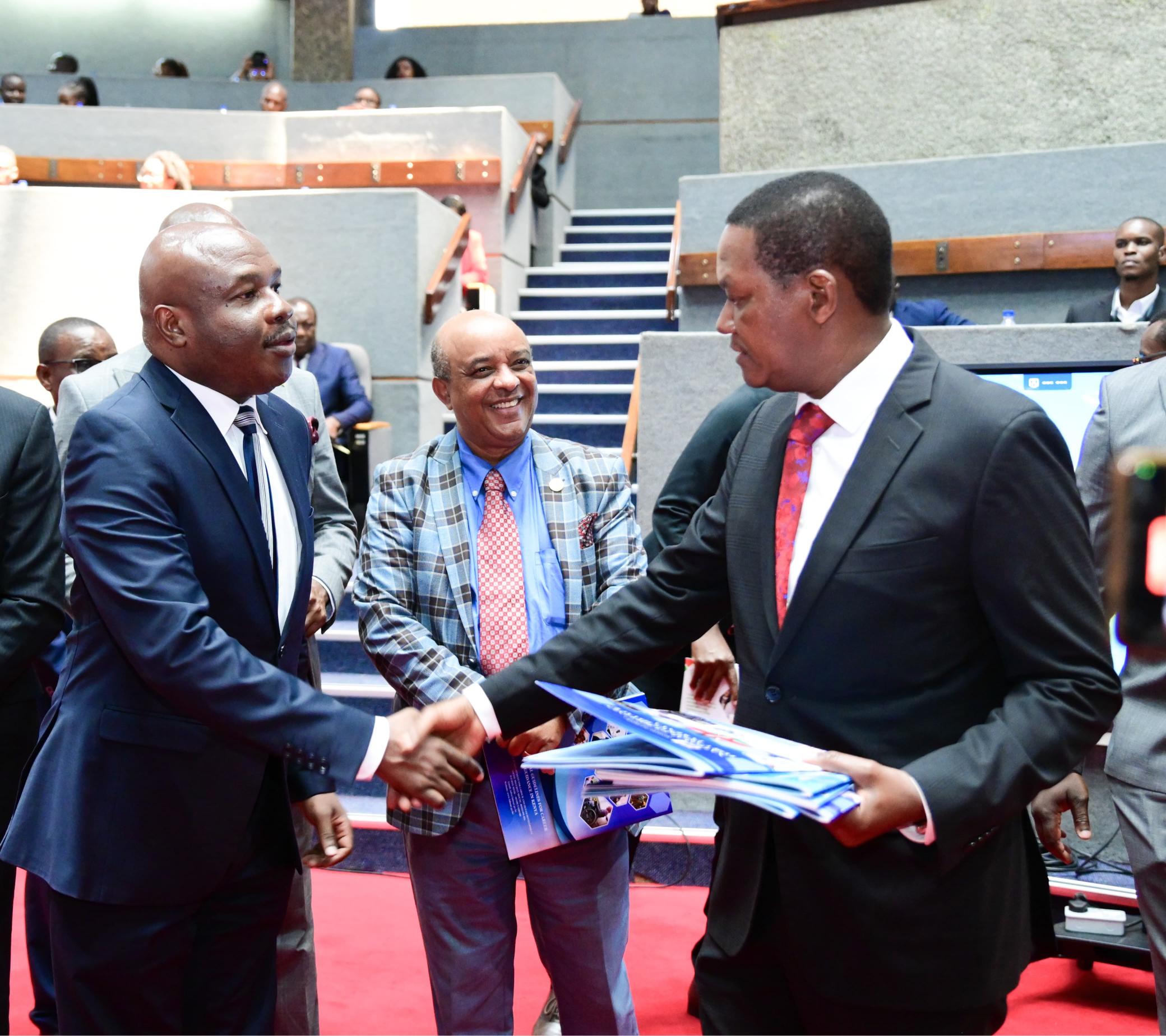 Award presentation moment from the 2024 Uongozi Career Awards
